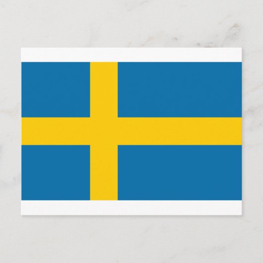 Sveriges Flagga - vlag van Zweden - Zweedse vlag Briefkaart (Voorkant)