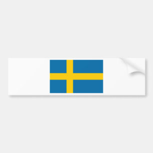 Sveriges Flagga - vlag van Zweden - Zweedse vlag Bumpersticker