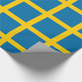 Sveriges Flagga - vlag van Zweden - Zweedse vlag Cadeaupapier (Hoek)