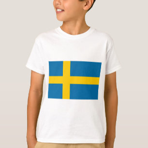 Sveriges Flagga - Vlag van Zweden - Zweedse vlag T-shirt