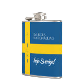 Sveriges Nationaldag Zweedse Nationale Dag Vlag Heupfles (Links)