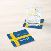 Sveriges Nationaldag Zweedse Nationale Dag Vlag Kartonnen Onderzetters (Insitu)