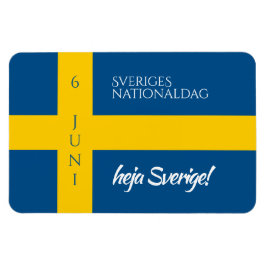 Sveriges Nationaldag Zweedse Nationale Dag Vlag Magneet