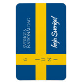 Sveriges Nationaldag Zweedse Nationale Dag Vlag Magneet (Verticaal)