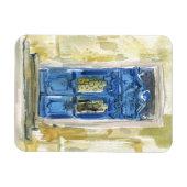 Sveta Mikhale kunst.  blauwe deur. Oekraïne Magneet (Horizontaal)