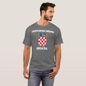 Sveti Ivan Zelina, Kroatië met wapenschild T-shirt (Voorkant volledig)
