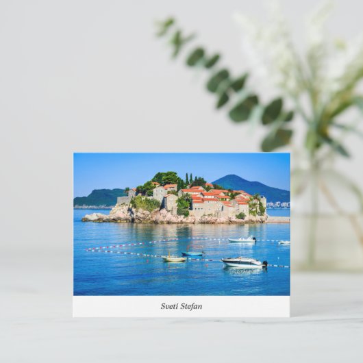 Sveti Stefan Briefkaart (Staand voorkant)