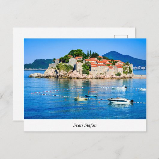 Sveti Stefan Briefkaart (Voorkant / Achterkant)