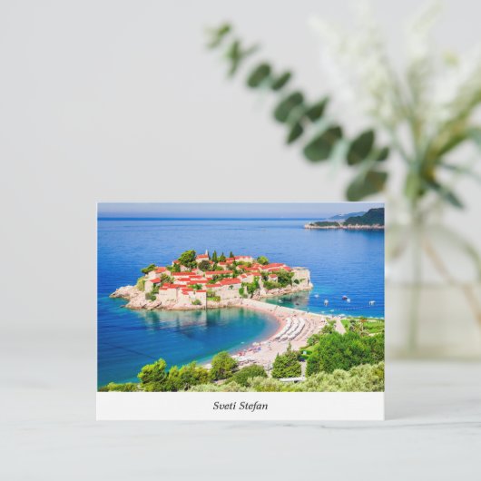 Sveti Stefan Briefkaart (Staand voorkant)