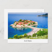 Sveti Stefan Briefkaart (Voorkant / Achterkant)