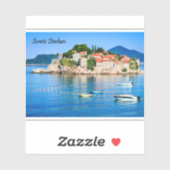 Sveti Stefan Budva Montenegro Sticker (Vel)