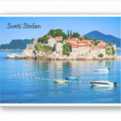Sveti Stefan Budva Montenegro Sticker (Voorkant)