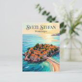 Sveti Stefan Montenegro Briefkaart (Staand voorkant)