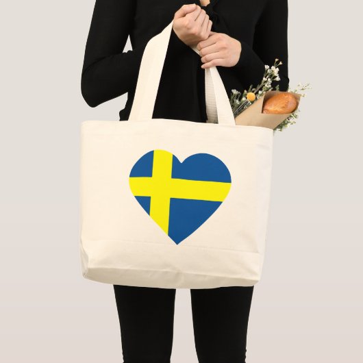 Svezia-hart. Grote Tote Bag (Voorkant (product))