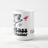 SVG Aangepaste Bass Master vissen Koffiemok (Center)