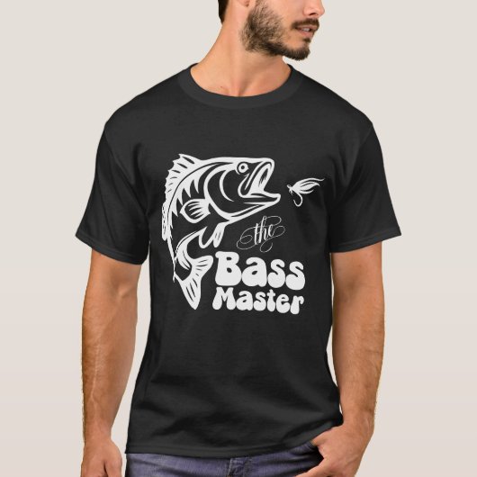 SVG Aangepaste Bass Master vissen T-shirt (Voorkant)