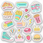 SVG Design Bundel Willekeurige Doodle Stickers Bla (Voorkant)