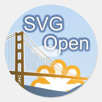 SVG Open Ronde Sticker