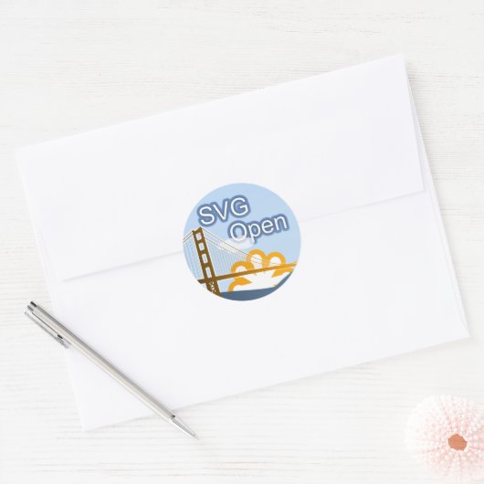 SVG Open Ronde Sticker (Envelop)