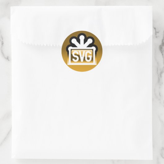 SVG Volledig Ronde Sticker (Tas)