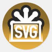 SVG Volledig Ronde Sticker (Voorkant)