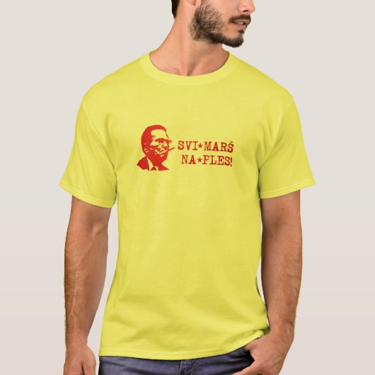 Svi Mars Na Ples Tito T-shirt (Voorkant)
