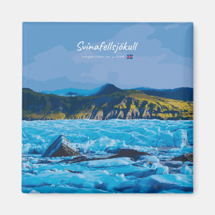 Svínafellsjökull, IJsland - Gletsjerzicht Magneet