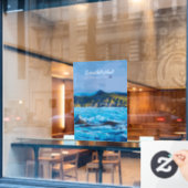 Svínafellsjökull, IJsland - Gletsjerzicht Raamsticker (Cafe Raam)