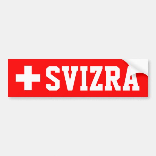 Svizra Bumpersticker (Voorkant)