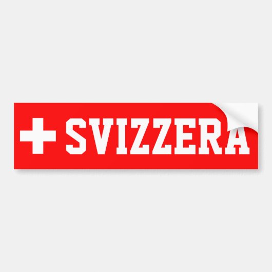 Svizzera Bumpersticker (Voorkant)