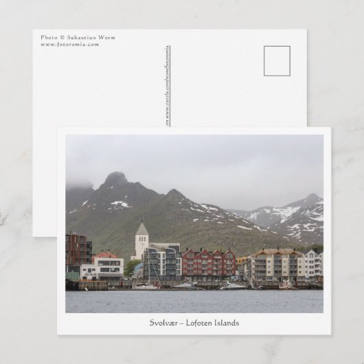 Svolvaer Lofoten Briefkaart (Voorkant / Achterkant)