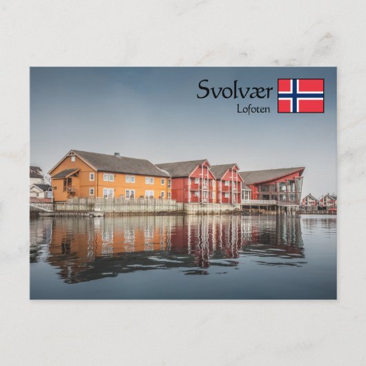 Svolvaer Lofoten Briefkaart (Voorkant)