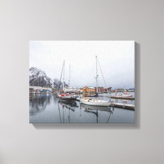 Svolvaer Lofoten Canvas Afdruk (Voorkant)