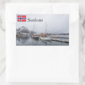Svolvaer Lofoten Rechthoekige Sticker (Tas)