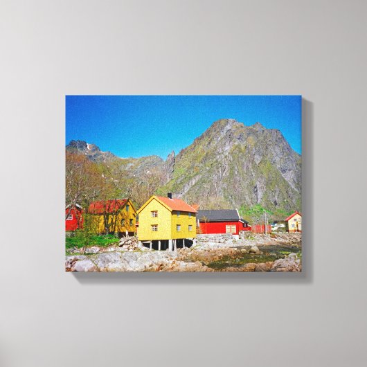 Svolvaer, Noorwegen Canvas Afdruk (Voorkant)