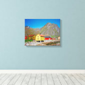 Svolvaer, Noorwegen Canvas Afdruk (Insitu (Houten vloer))