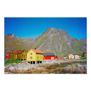 Svolvaer, Noorwegen Foto Afdruk