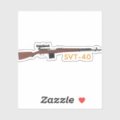 SVT-40 Sovjet WW2 Sniperriffel Sticker (Vel)