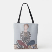 SVT Fan Art Fallin' Flower Tote Bag (Achterkant)