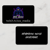 SVX-kaarten Visitekaartje (Voorkant / Achterkant)