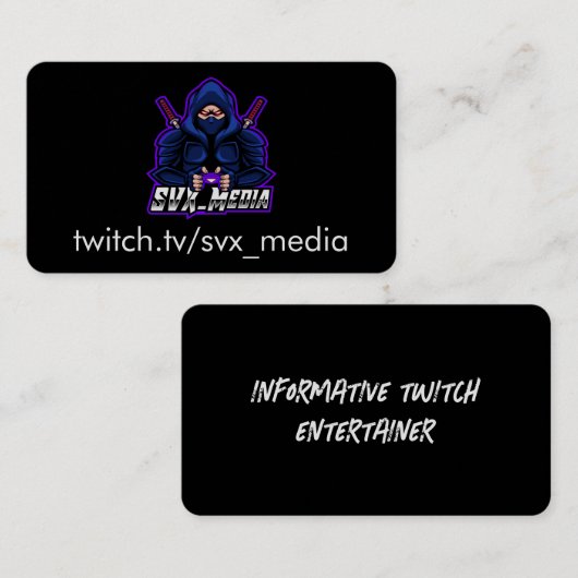 SVX-kaarten Visitekaartje (Voorkant / Achterkant)