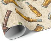 SW Beer Tan Wrapping Paper Cadeaupapier (Rol Hoek)