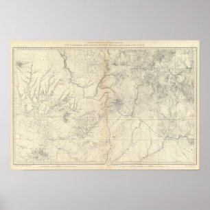 SW Colorado en delen van New Mexico Poster