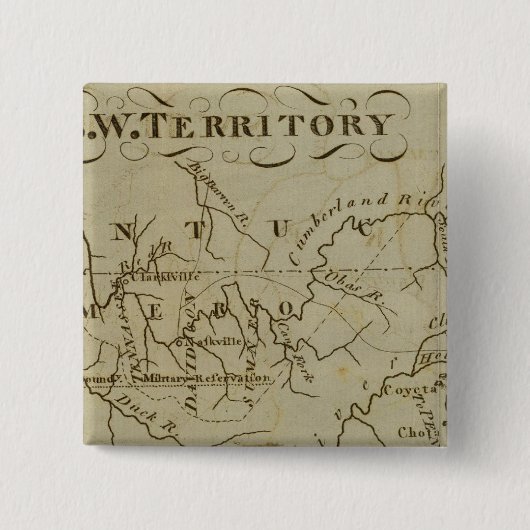 SW-gebied Vierkante Button 5,1 Cm (Voorkant)