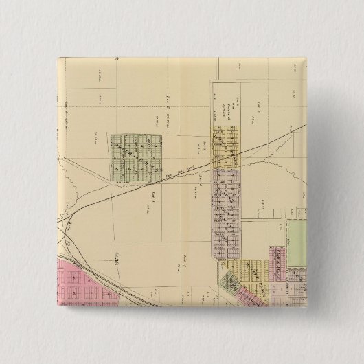 SW Omaha, Nebraska Vierkante Button 5,1 Cm (Voorkant)