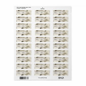 SW Rosen und Schmetterlinge Etiket (Full Sheet)