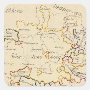 Swabia Vierkante Sticker