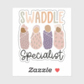 Swaddle Specialist L&D NICU Moeder Baby Verpleegst Sticker (Vel)
