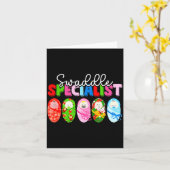 Swaddle Specialist Nicu Nurse Mother Baby Christma Kaart (Gele Bloem)