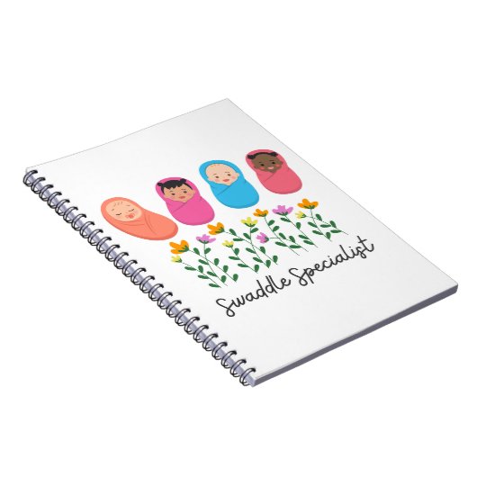 Swaddle Specialist NICU Verpleegkundige NeoNatal Notitieboek (Rechterzijde)